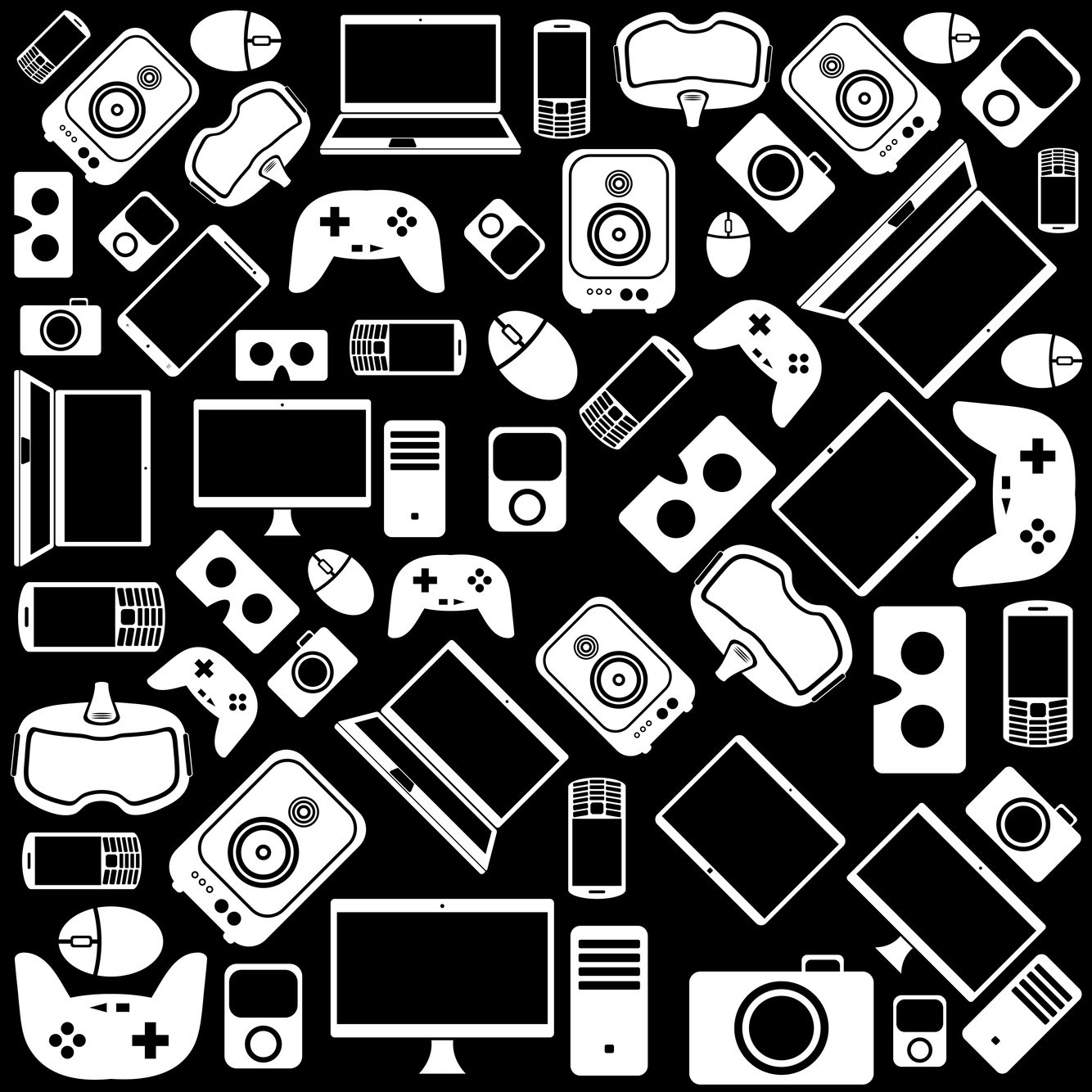 Electronic Devices Seamless Pattern